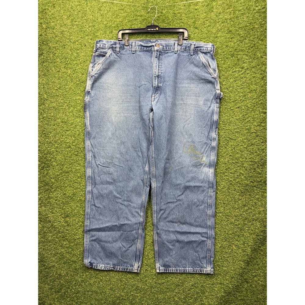 Carhartt Carpenter Jeans Mens 48x32 B13 DST Loose Original Fit Workwear Denim